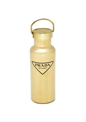 Prada Pre-Owned logo-print thermal water bottle - Gold