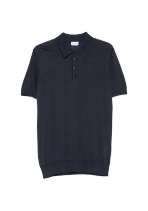 Pal Zileri short-sleeved knitted polo shirt - Blue