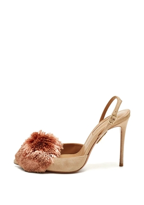 Aquazzura Powder Puff slingback pumps - Neutrals