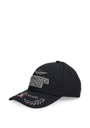 Aeronautica Militare logo-embroidered baseball cap - Black