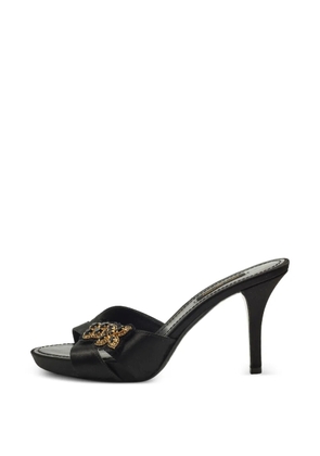 Louis Vuitton Pre-Owned embellished satin mules - Black