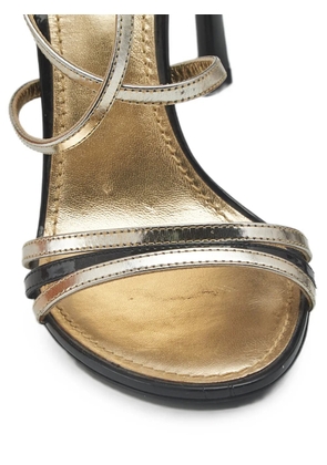 Louis Vuitton Pre-Owned strappy-details leather sandals - Gold