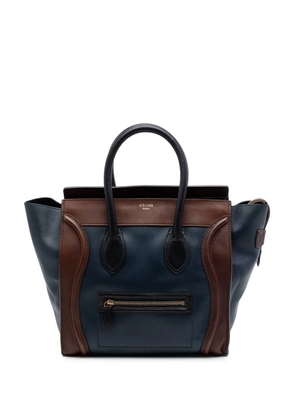 Celine Pre-Owned 2011 Mini Tricolor Leather Luggage tote bag - Blue