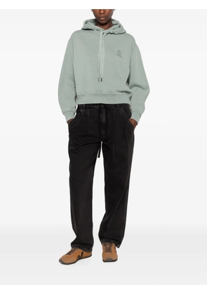 MARANT ÉTOILE Salmy logo-embroidered drawstring hoodie - Green