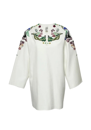 Valentino Garavani Pre-Owned World Arazzo embroidered kaftan dress - White