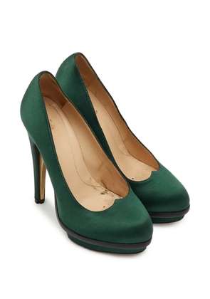 Fendi Pre-Owned Bridge platform pumps - Green