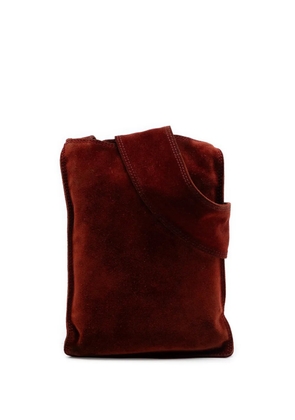 CHANEL Pre-Owned 1997-1999 Suede crossbody bag - Red