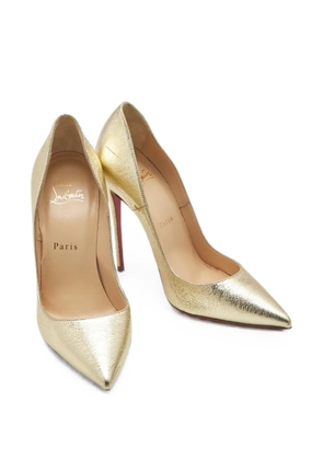Christian Louboutin Pre-Owned So Kate foil pumps - Gold