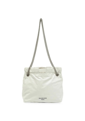 Balenciaga Pre-Owned Crushed chain shoulder bag - White