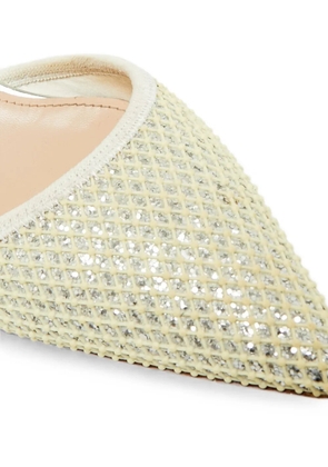 Miu Miu Pre-Owned glitter-finish ankle-strap pumps - Silver