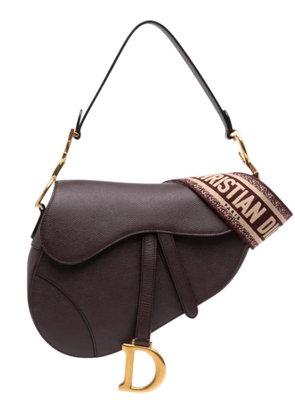 Christian Dior Pre-Owned 2019 Mini Grained Calfskin Saddle Bag satchel - Brown
