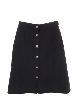 CHANEL Pre-Owned 1986-1988 buttoned mini skirt - Black