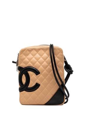 CHANEL Pre-Owned 2004-2005 Lambskin Cambon Ligne crossbody bag - Black