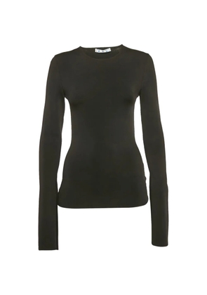 Off-White Pre-Owned rib knit back-open top - Black