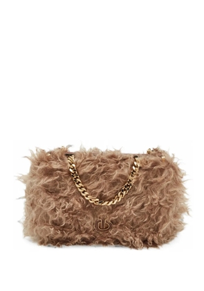 Burberry Pre-Owned The Lola shearling two-way handbag - Neutrals