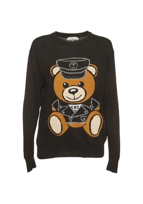 Moschino Pre-Owned Teddy Bear-intarsia sweater - Black