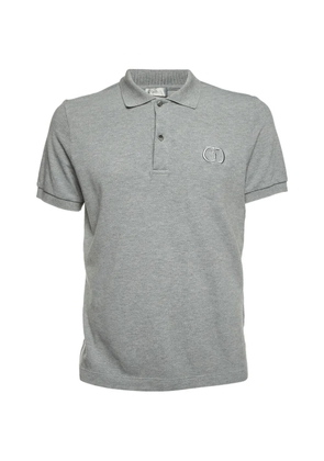 Christian Dior Pre-Owned logo-embroidered piqué polo shirt - Grey