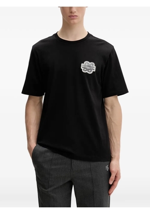 Filling Pieces Gowtu logo-patch crew-neck T-shirt - Black