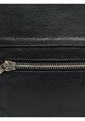 Balmain Pre-Owned Biker leather clutch bag - Black