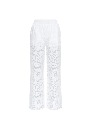 AllSaints Amelie floral-lace trousers - White
