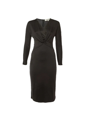 Diane Von Furstenberg Vintage knot-detail midi dress - Black