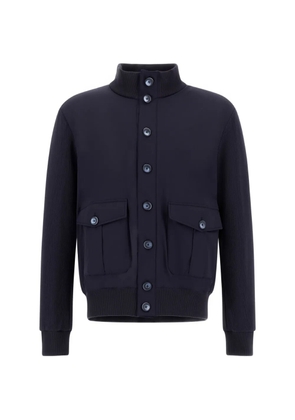 Herno button-fastening padded jacket - Blue