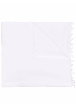 Melissa Odabash Pareo tassel scarf - White
