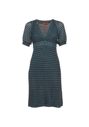 Missoni Pre-Owned crochet-knit midi dress - Blue