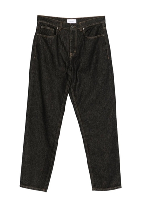 Les Deux topstitch straight-leg trousers - Black