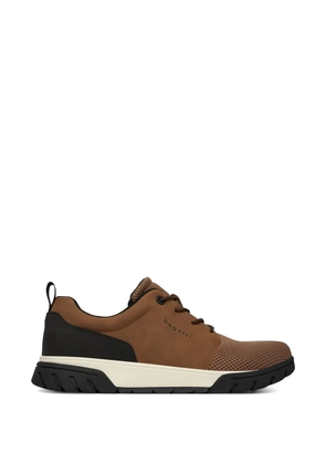 Bugatti mesh panelled lace-up sneakers - Brown
