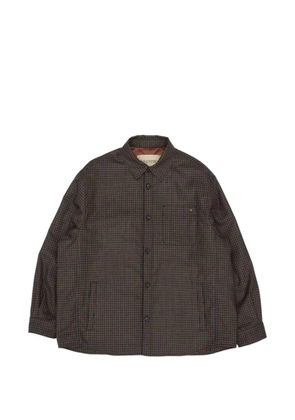 Valentino Garavani check virgin wool jacket - Brown
