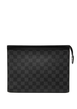 Louis Vuitton Pre-Owned 2018 Damier Graphite Pochette Voyage MM clutch bag - Black