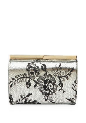 Jimmy Choo Pre-Owned Camille lace clutch bag - Silver