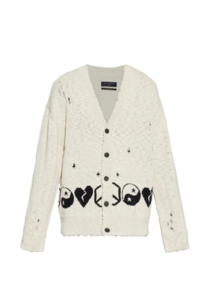 AllSaints Tabua distressed cardigan - Neutrals