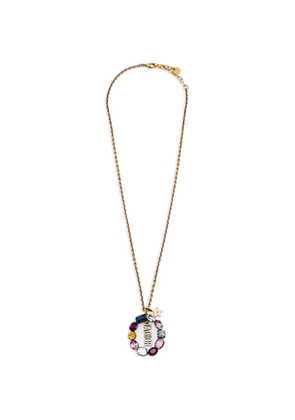 Christian Dior Pre-Owned J'Adior crystal pendant necklace - Gold