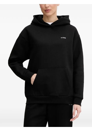 GUESS USA NAT logo-print pouch-pocket hoodie - Black