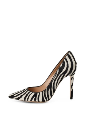 Gianvito Rossi zebra-print pumps - White