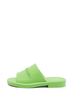 Ferragamo Pre-Owned Giuneva logo-embossed slides - Green