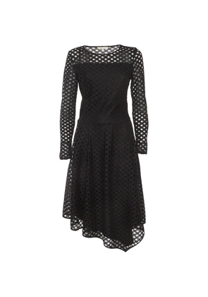 Maje eyelet lace midi dress - Black