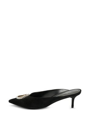 Louis Vuitton Pre-Owned Madeleine LV-logo mules - Black