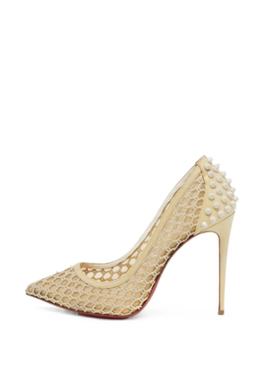 Christian Louboutin Pre-Owned Guni spiked pumps - Neutrals