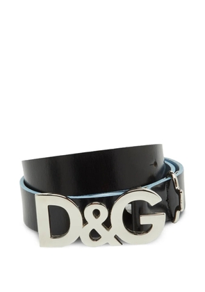 Dolce & Gabbana Pre-Owned logo buckle belt - Black