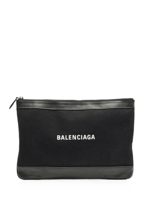Balenciaga Pre-Owned Navy Clip pouch - Black