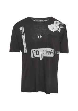 Dolce & Gabbana Pre-Owned patchwork jersey T-shirt - Black
