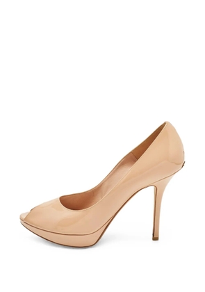 Christian Dior Pre-Owned Miss Dior peep-toe pumps - Neutrals