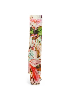 Roberto Cavalli Vintage floral-print silk stole - Neutrals