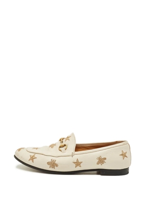 Gucci Pre-Owned Jordaan patterned loafers - Neutrals