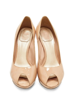 Christian Dior Pre-Owned Miss Dior peep-toe pumps - Neutrals