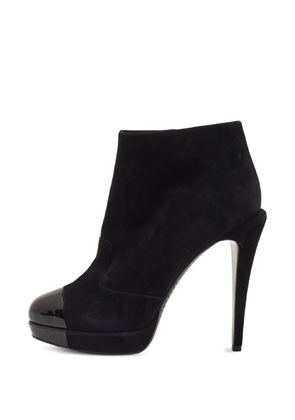 CHANEL Pre-Owned CC cap-toe ankle boots - Black