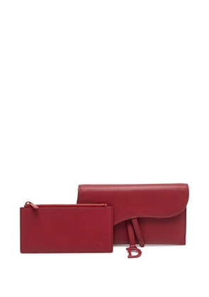 Christian Dior Pre-Owned 2019 Saddle continental wallet - Red